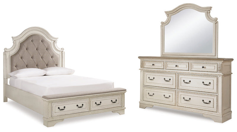 Realyn Bed, Dresser, Mirror, Chest & Nightstand, Bedroom Set