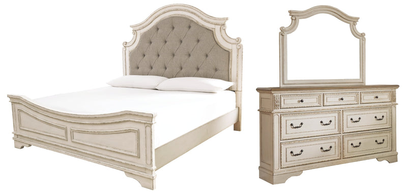 Realyn Bed, Dresser, Mirror, Chest & Nightstand, Bedroom Set