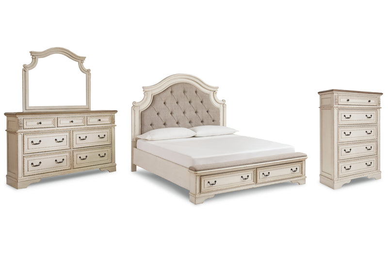 Realyn Bed, Dresser, Mirror, Chest & Nightstand, Bedroom Set