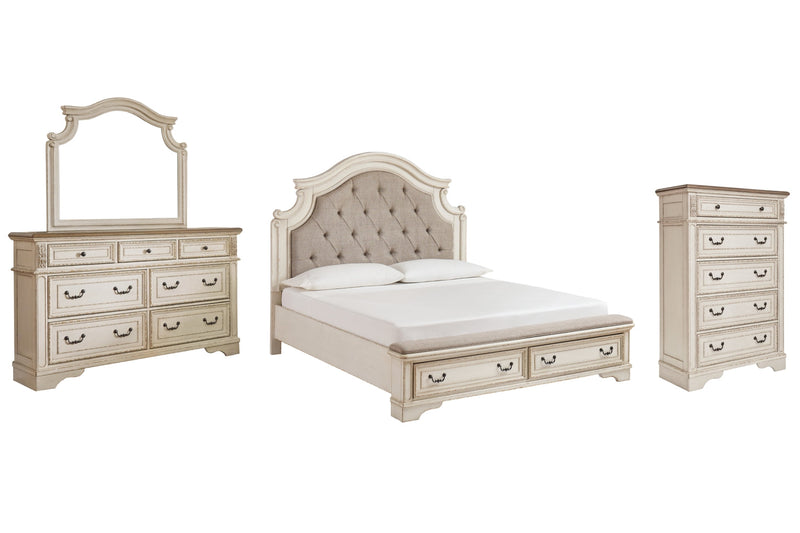 Realyn Bed, Dresser, Mirror, Chest & Nightstand, Bedroom Set