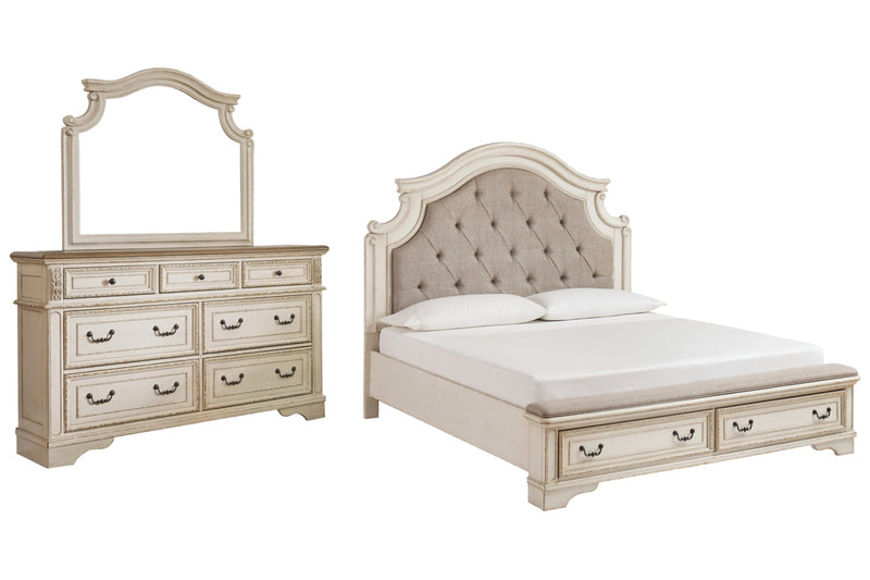 Realyn Bed, Dresser, Mirror, Chest & Nightstand, Bedroom Set