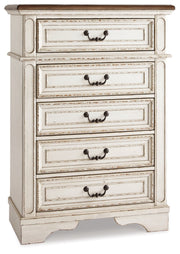 Realyn Dresser & Chest Chest Chipped White
