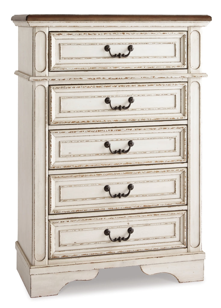 Realyn Bed, Dresser, Mirror, Chest & Nightstand, Bedroom Set
