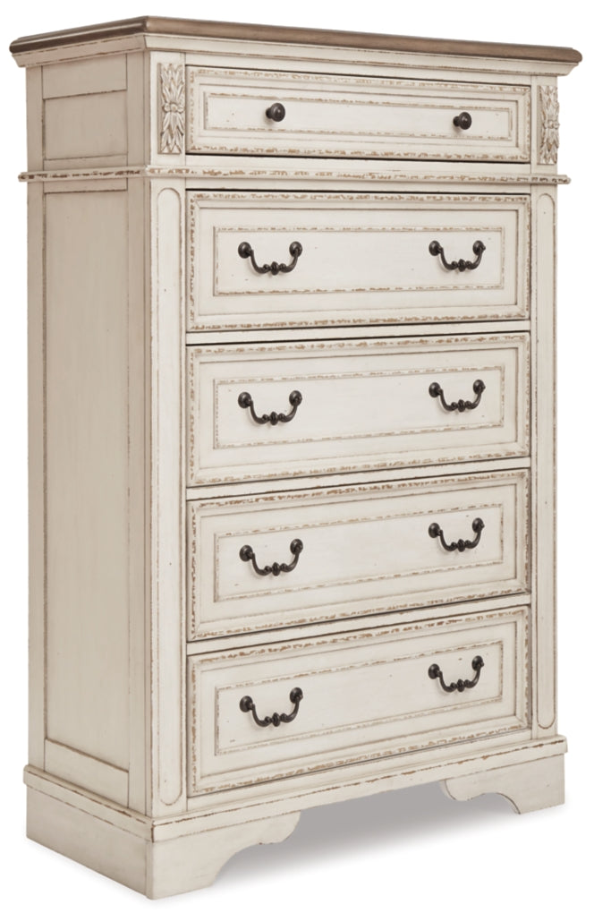 Realyn Bed, Dresser, Mirror, Chest & Nightstand, Bedroom Set
