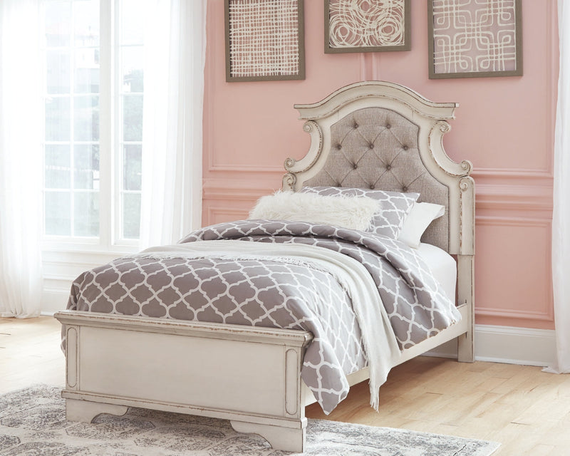 Realyn Bed, Dresser, Mirror, Chest & Nightstand, Bedroom Set