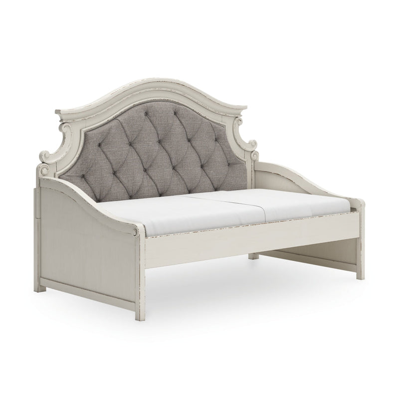 Realyn Bed Twin Day Bed Chipped White