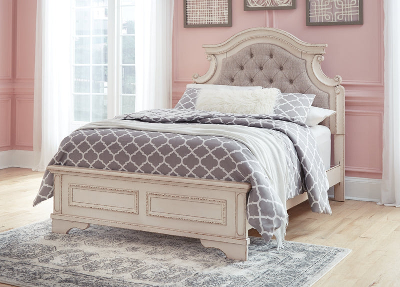 Realyn Bed, Dresser, Mirror, Chest & Nightstand, Bedroom Set