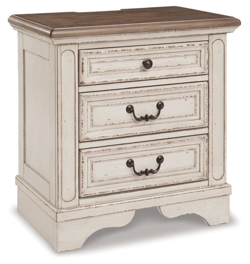 Realyn Three Drawer Night Stand Default Title