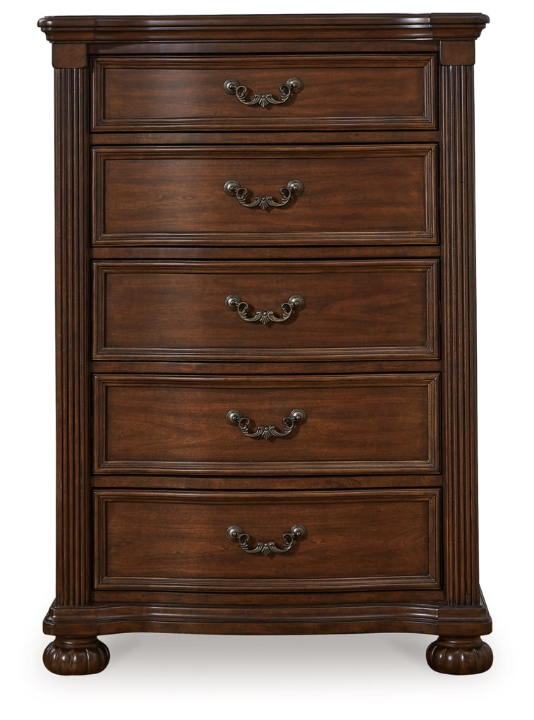 Lavinton Poster Bed, Dresser, Mirror, Chest & Nightstand, Bedroom Set