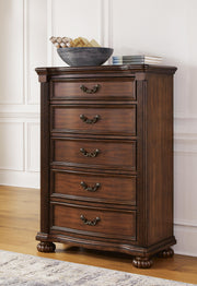 Lavinton Poster Bed, Dresser, Mirror, Chest & Nightstand, Bedroom Set