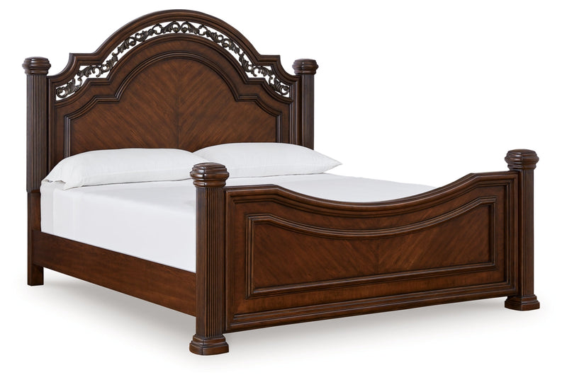 Lavinton Poster Bed, Dresser, Mirror, Chest & Nightstand, Bedroom Set