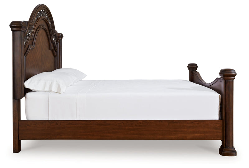 Lavinton Poster Bed, Dresser, Mirror, Chest & Nightstand, Bedroom Set