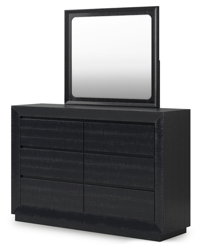 Londer Panel Bed, Dresser, Mirror & Nightstand, Bedroom Set