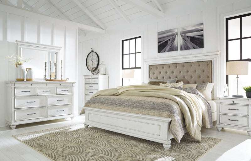 Kanwyn Panel Bed, Dresser, Mirror, Chest & Nightstand, Bedroom Set