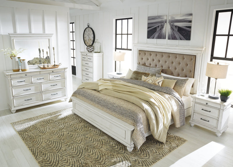 Kanwyn Panel Bed, Dresser, Mirror, Chest & Nightstand, Bedroom Set