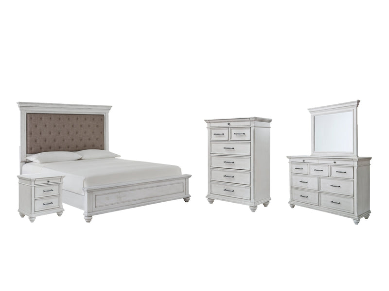 Kanwyn Panel Bed, Dresser, Mirror, Chest & Nightstand, Bedroom Set