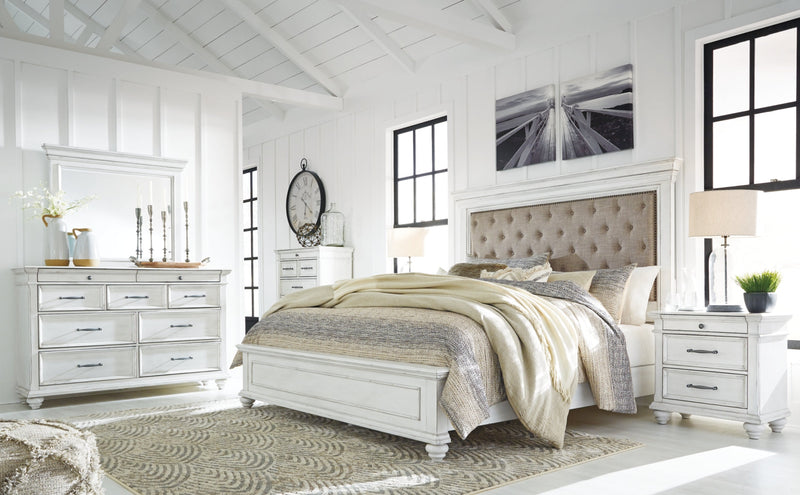 Kanwyn Panel Bed, Dresser, Mirror, Chest & Nightstand, Bedroom Set