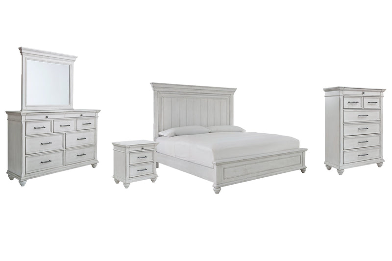 Kanwyn Panel Bed, Dresser, Mirror, Chest & Nightstand, Bedroom Set