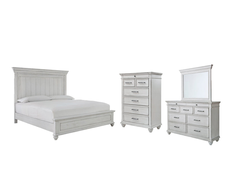 Kanwyn Panel Bed, Dresser, Mirror, Chest & Nightstand, Bedroom Set