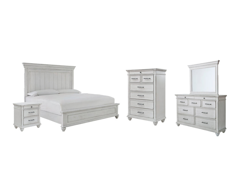 Kanwyn Panel Bed, Dresser, Mirror, Chest & Nightstand, Bedroom Set