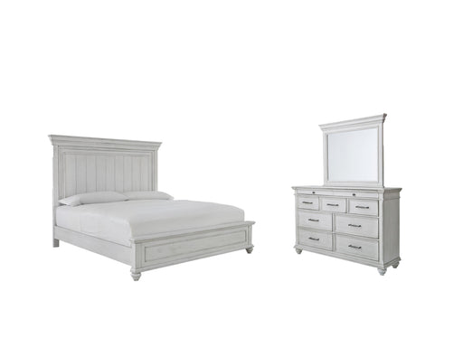 Kanwyn Bedroom Sets Queen Panel Bed Dresser and Mirror
