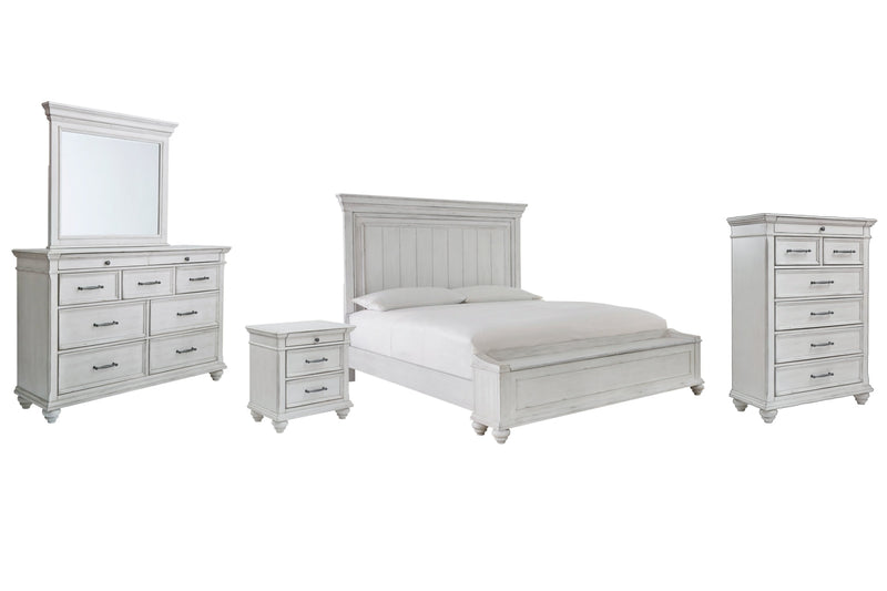 Kanwyn Panel Bed, Dresser, Mirror, Chest & Nightstand, Bedroom Set