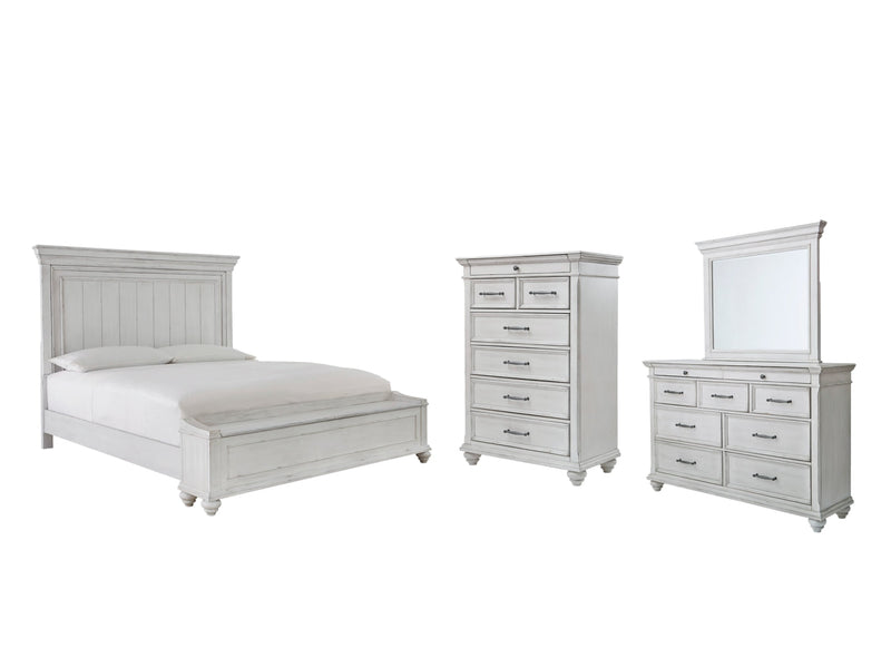 Kanwyn Panel Bed, Dresser, Mirror, Chest & Nightstand, Bedroom Set
