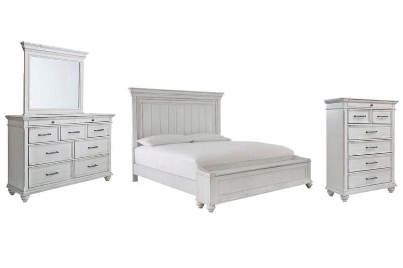 Kanwyn Panel Bed, Dresser, Mirror, Chest & Nightstand, Bedroom Set