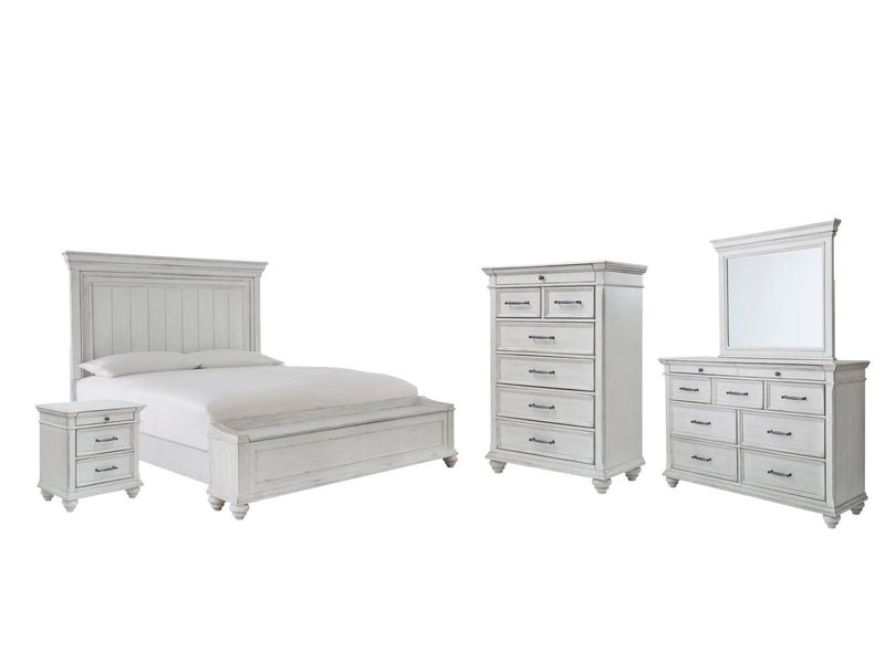 Kanwyn Panel Bed, Dresser, Mirror, Chest & Nightstand, Bedroom Set