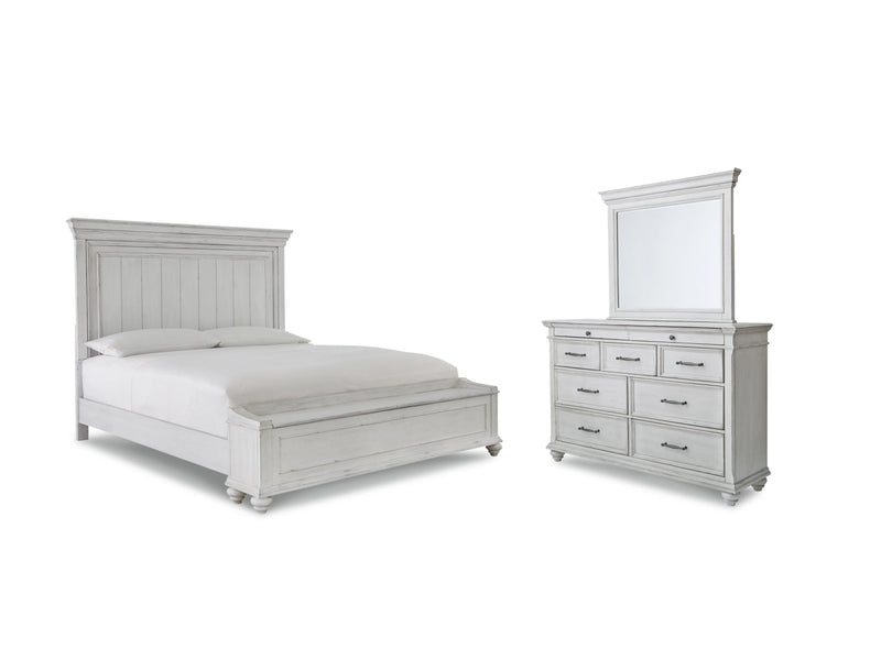 Kanwyn Panel Bed, Dresser, Mirror, Chest & Nightstand, Bedroom Set