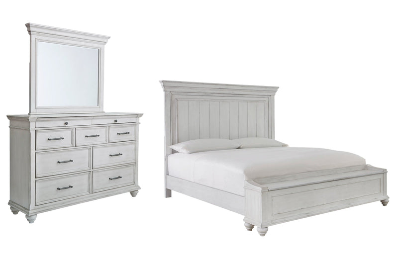 Kanwyn Panel Bed, Dresser, Mirror, Chest & Nightstand, Bedroom Set