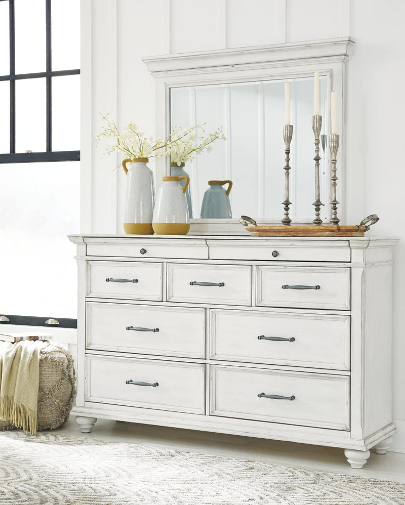 Kanwyn Panel Bed, Dresser, Mirror, Chest & Nightstand, Bedroom Set