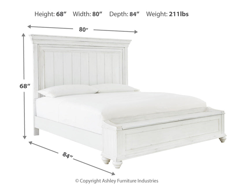 Kanwyn Panel Bed, Dresser, Mirror, Chest & Nightstand, Bedroom Set