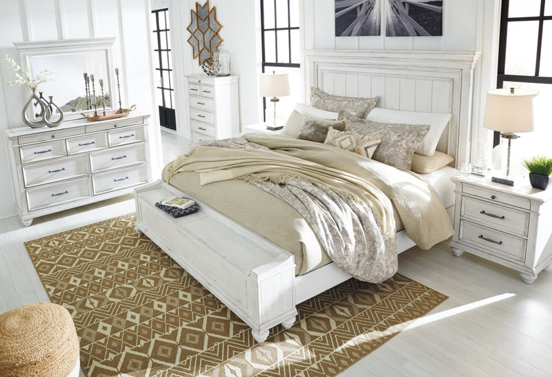Kanwyn Panel Bed, Dresser, Mirror, Chest & Nightstand, Bedroom Set