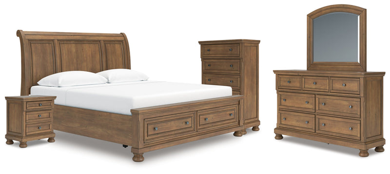 Feddinger Bed, Dresser, Mirror, Chest & Nightstand, Bedroom Set
