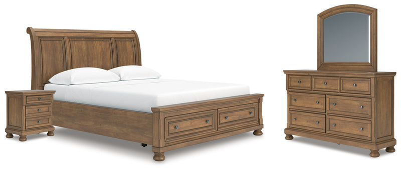 Feddinger Bed, Dresser, Mirror, Chest & Nightstand, Bedroom Set