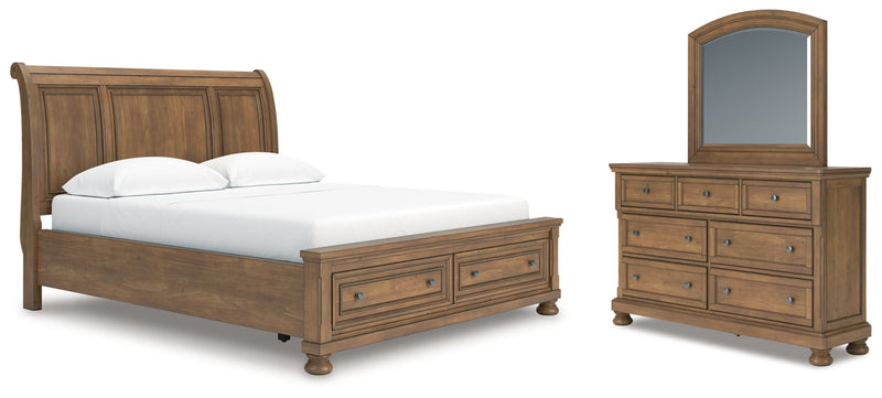 Feddinger Bed, Dresser, Mirror, Chest & Nightstand, Bedroom Set