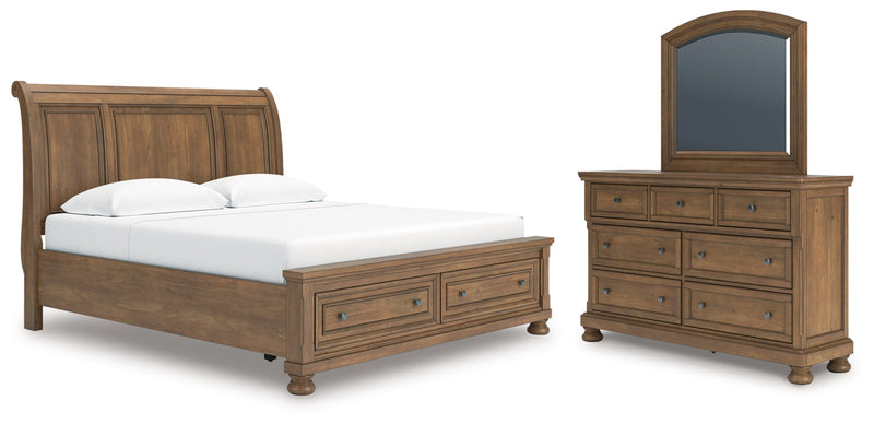 Feddinger Bed, Dresser, Mirror, Chest & Nightstand, Bedroom Set