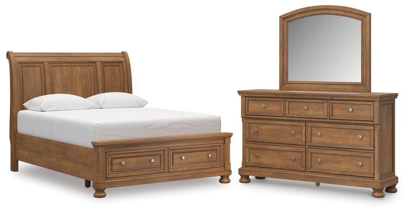 Feddinger Bed, Dresser, Mirror, Chest & Nightstand, Bedroom Set