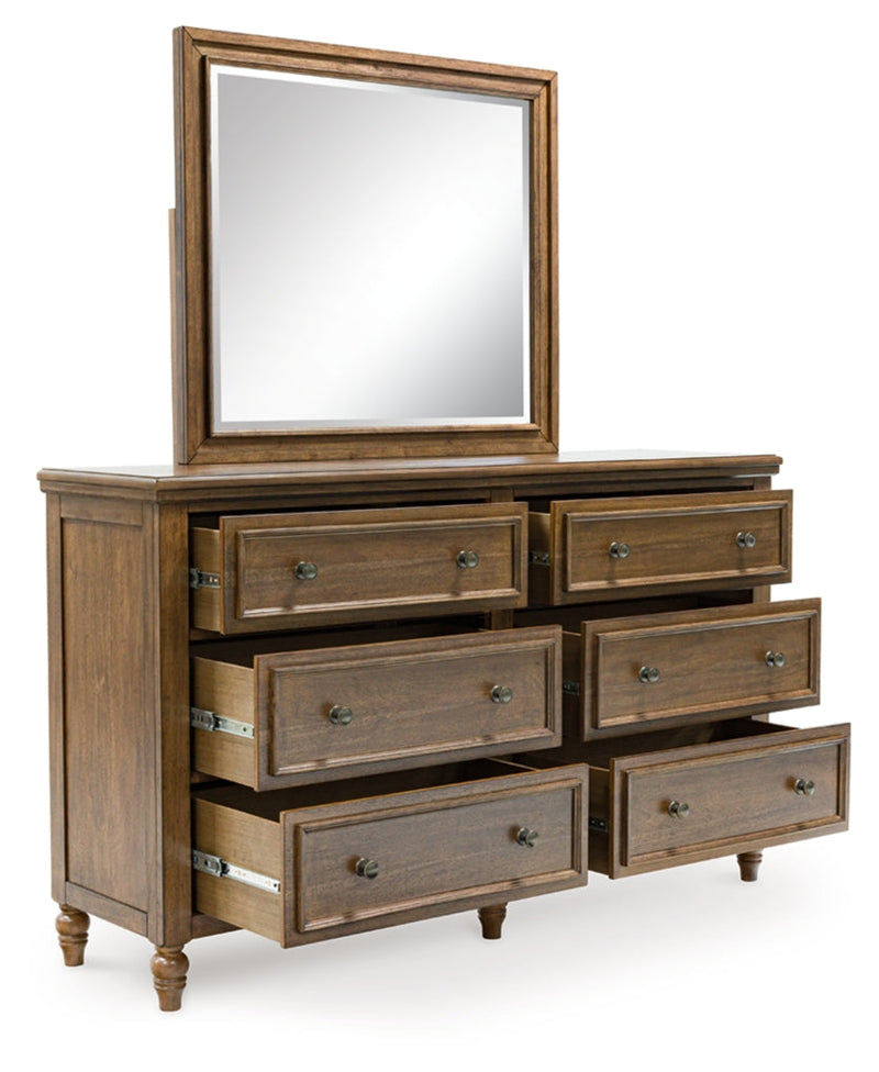Sturlayne Upholstered Panel Bed, Dresser, Mirror, Chest & Nightstand, Bedroom Set