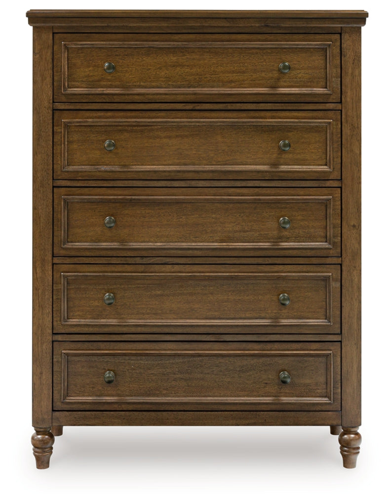 Sturlayne Upholstered Panel Bed, Dresser, Mirror, Chest & Nightstand, Bedroom Set