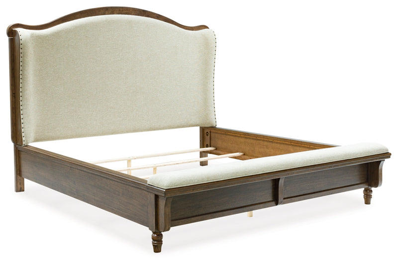 Sturlayne Upholstered Panel Bed, Dresser, Mirror, Chest & Nightstand, Bedroom Set