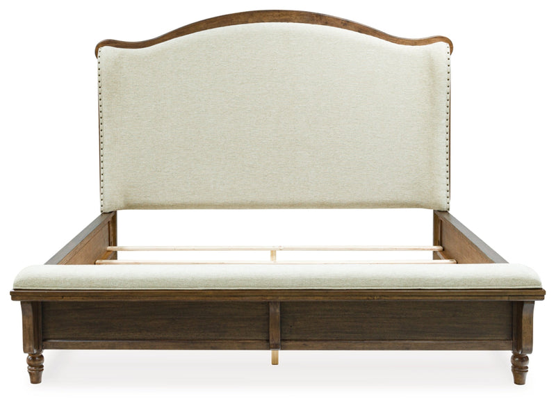 Sturlayne Upholstered Panel Bed, Dresser, Mirror, Chest & Nightstand, Bedroom Set