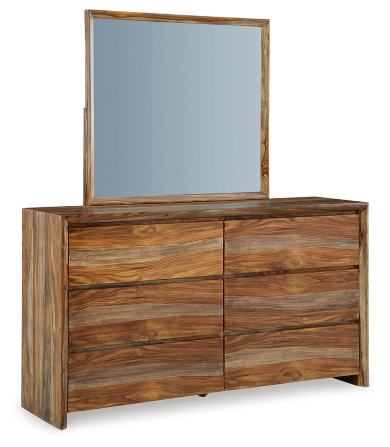 Dressonni Panel Bed, Dresser, Mirror, Chest & Nightstand, Bedroom Set