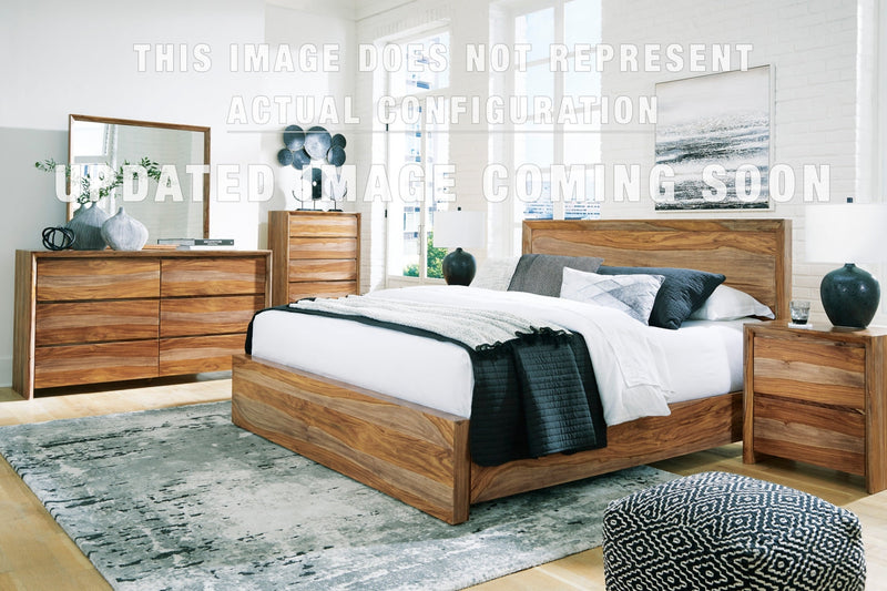 Dressonni Panel Bed, Dresser, Mirror, Chest & Nightstand, Bedroom Set