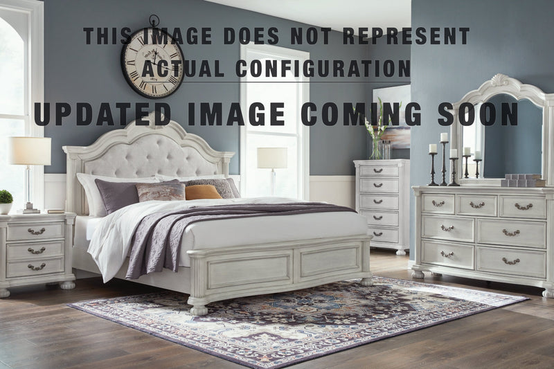 Montelaine Upholstered Panel Bed, Dresser, Mirror, Chest & Nightstand, Bedroom Set