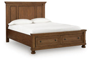 Zackaryn Beds Queen Panel Storage Bed