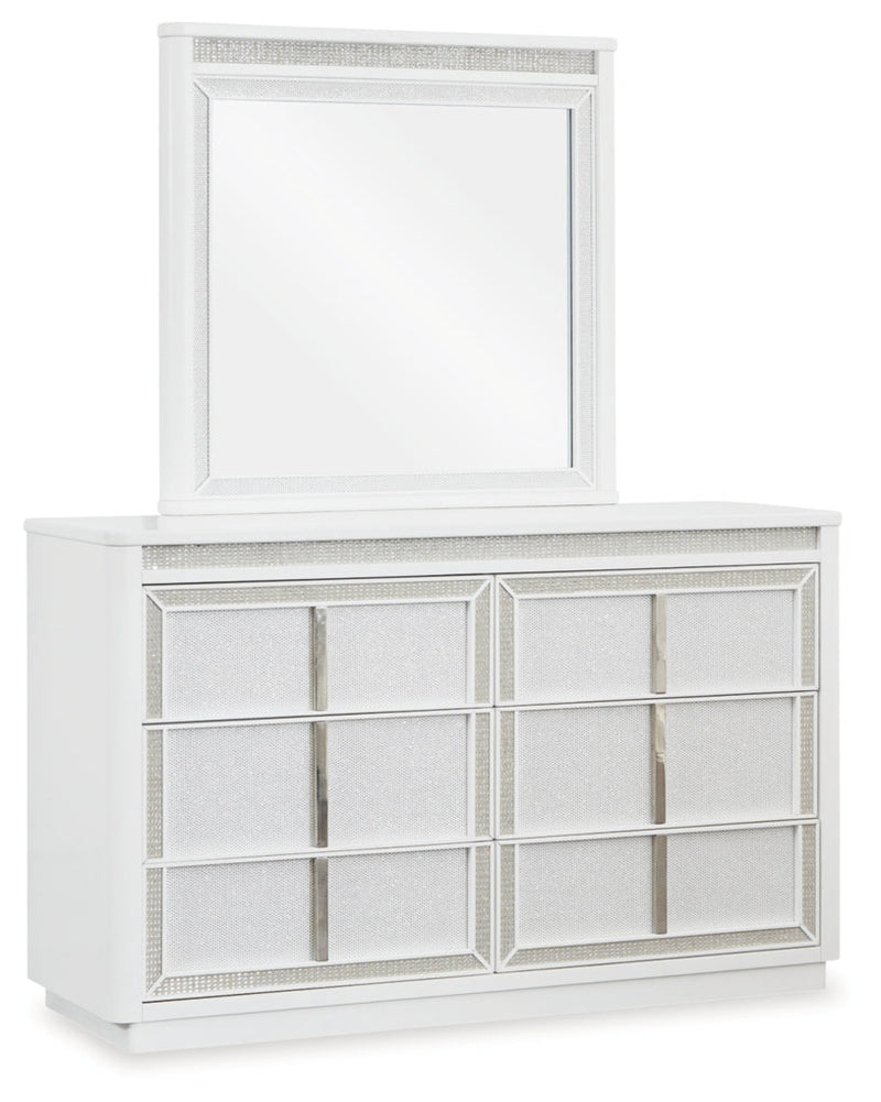 Chalanna Upholstered Storage Bed, Dresser, Mirror, Chest & Nightstand, Bedroom Set