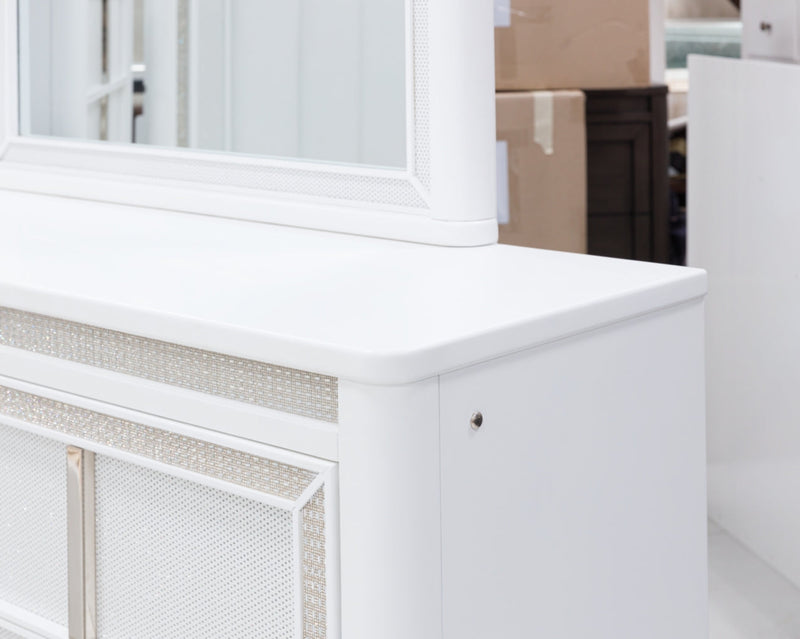 Chalanna Upholstered Storage Bed, Dresser, Mirror, Chest & Nightstand, Bedroom Set