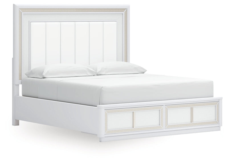Chalanna Upholstered Storage Bed, Dresser, Mirror, Chest & Nightstand, Bedroom Set